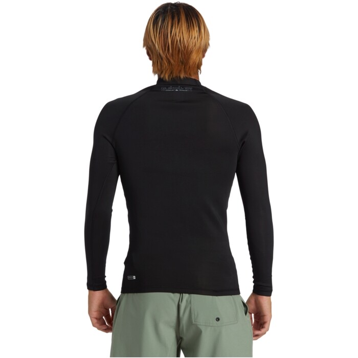 2024 Quiksilver Mens Everyday Heat Long Sleeve Rash Vest AQYWR03133 - Black